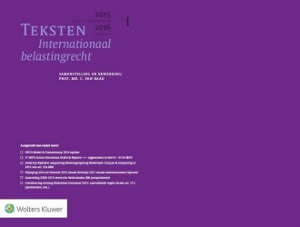 Teksten internationaal belastingrecht • Teksten internationaal belastingrecht 2015/2016